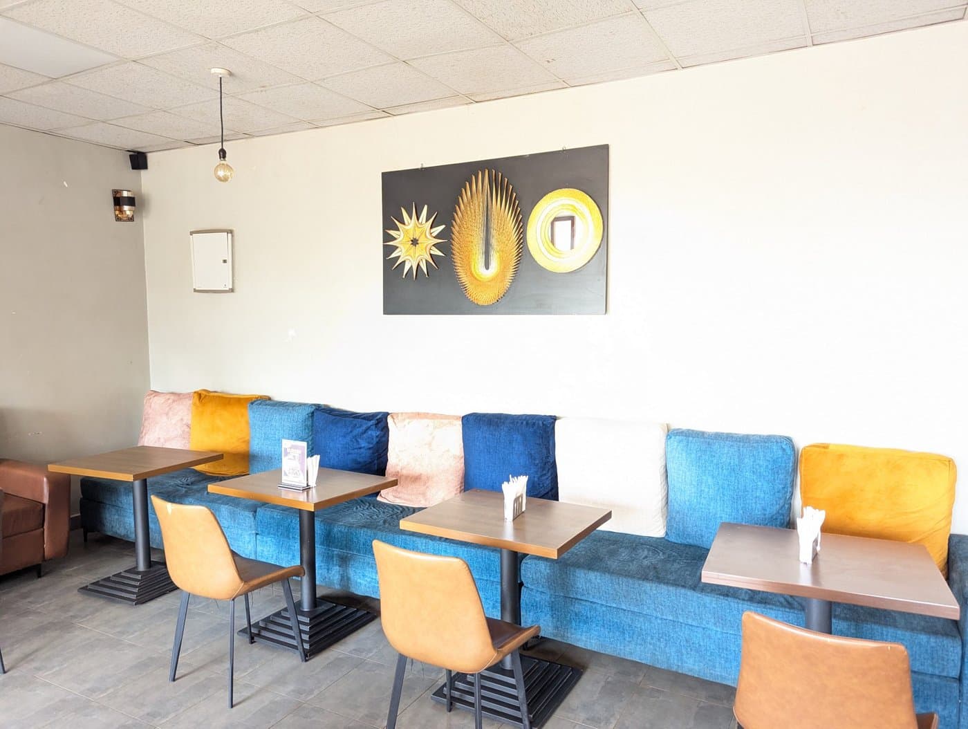 Café seating area